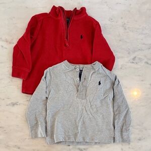Polo by Ralph Lauren Kids - Red and Gray Shirts (Bundle) (boys 2T)